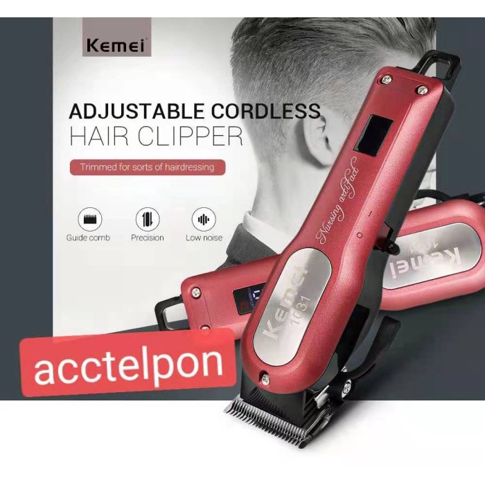 Kemei KM-1031 Hair Clipper Rechargeable Lithium KM 1031 Original