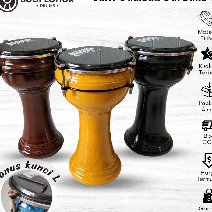Import ✨Terbaik✨ Termurah Calti Dumbuk Pinggang Darbuka Anak Kecil Mika 6 inch Suara Standar Bergara