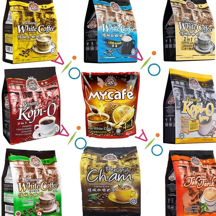 

➙➼✦❃ Coffee Tree Penang White Coffee | MyCafe Durian White Coffee | Kopi Penang Teh Tarik Stock Banyak