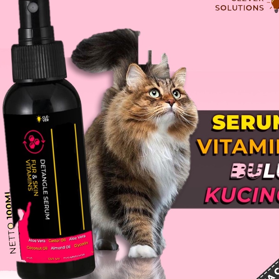 ✨Mall✨ Serum Vitamin Bulu Kucing Spray 100 ML Penumbuh dan Anti Rontok Bulu Kucing Spray Herbal Hair