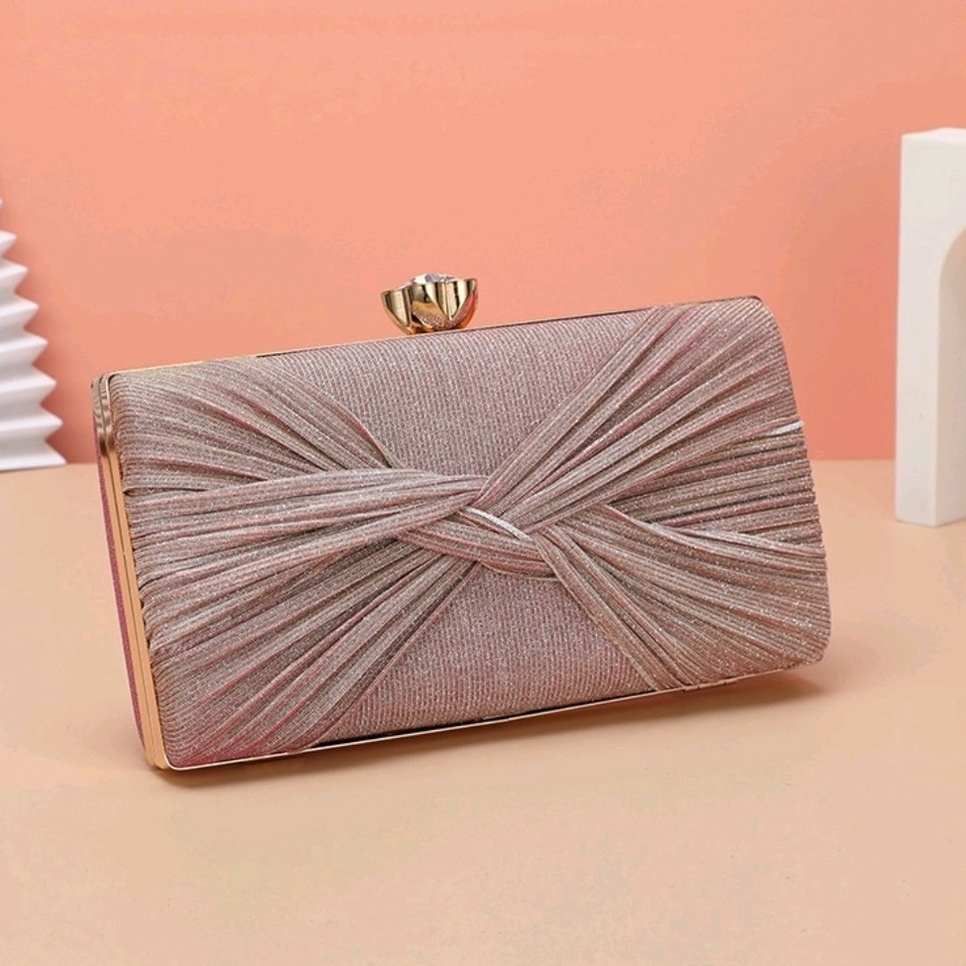 TERBAIK Free Box Tas Selempang Clutch Wanita Tas Import CR7514 Tas Fashion Tas Pesta Termurah Terlar