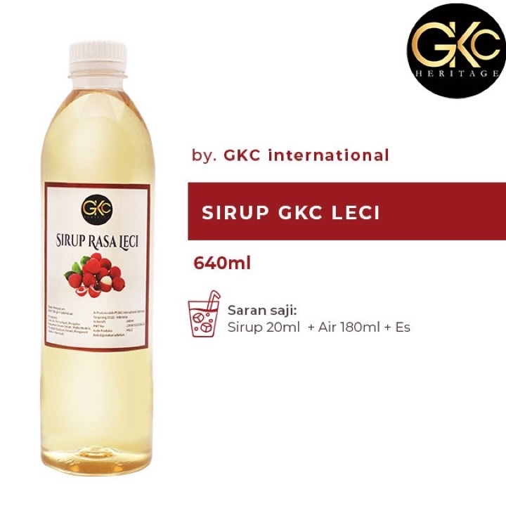 

Ready Gkc Heritage Sirup Leci - Syrup Lychee 640ml Promo