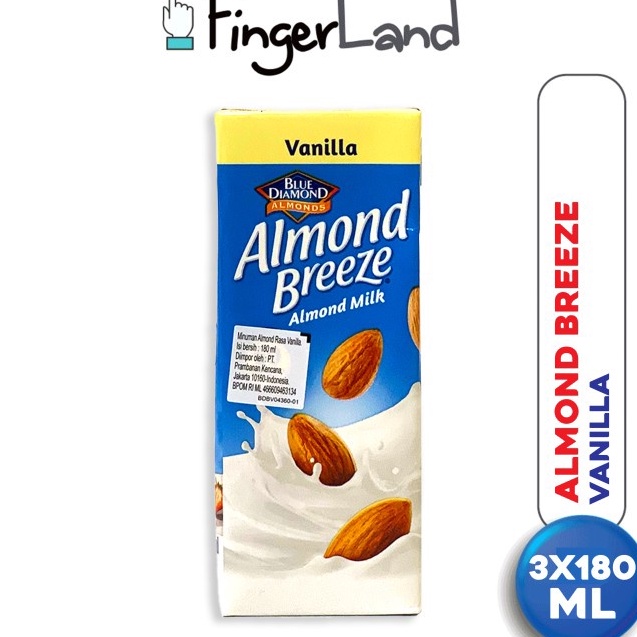

➢❈ ALMOND BREEZE Almond Milk Vanilla 180 ml Susu Almond Vanila 3 PCS Baru