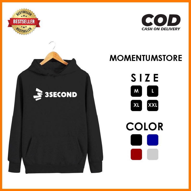 STOK TERBARU Hoodie Jumper 3Second / Sweater Hoodie Pria / Sweater 3Second / Hoodie 3Second / Sweate