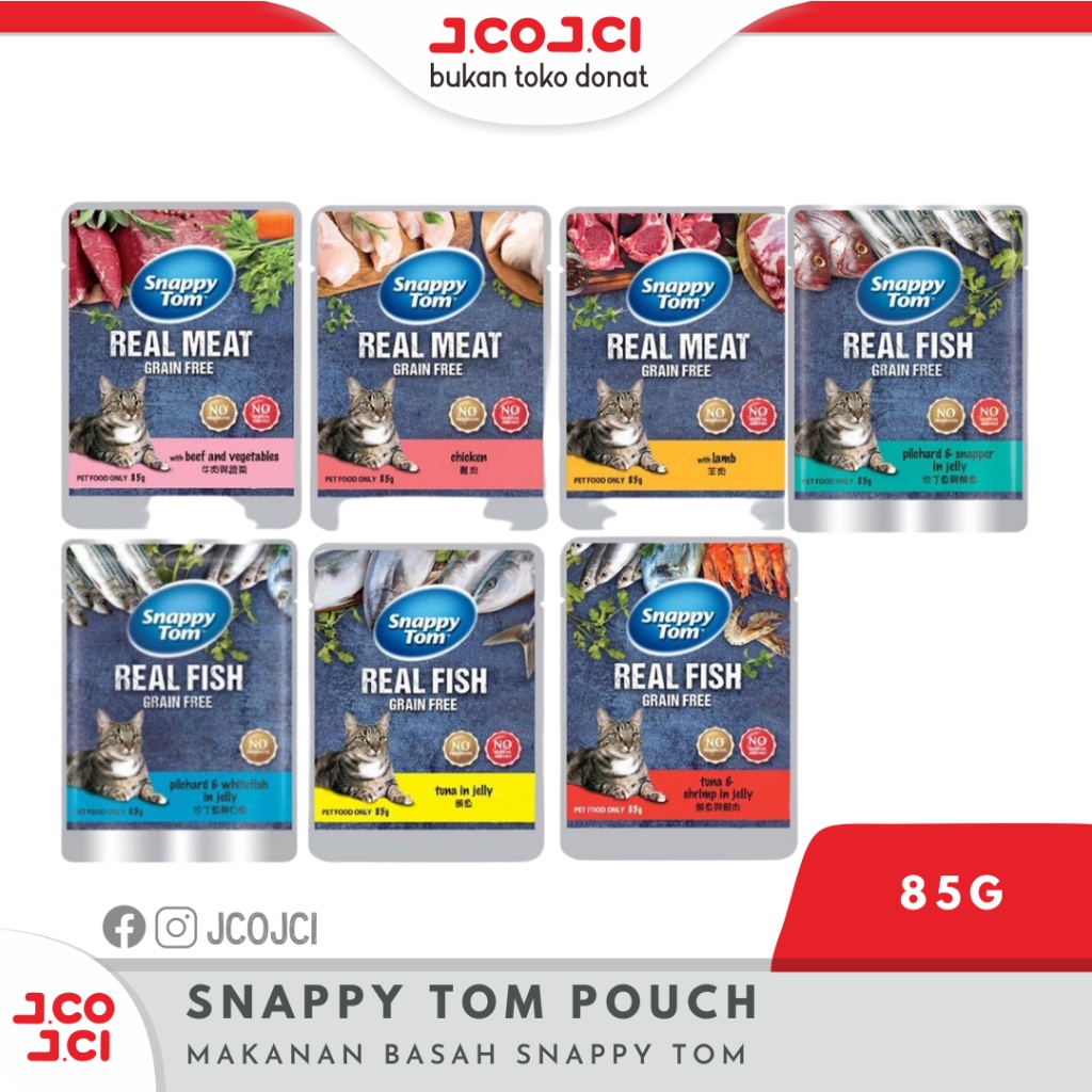 Snappy Tom Pouch 85 g / Snappy Tom Sachet All Variant