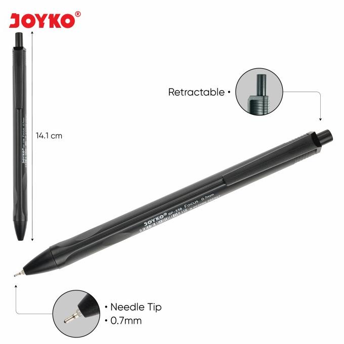 

Joyko Ball Pen Clicker 0.7 / Pulpen Bolpoin Pen Joyko Cetek BP-338