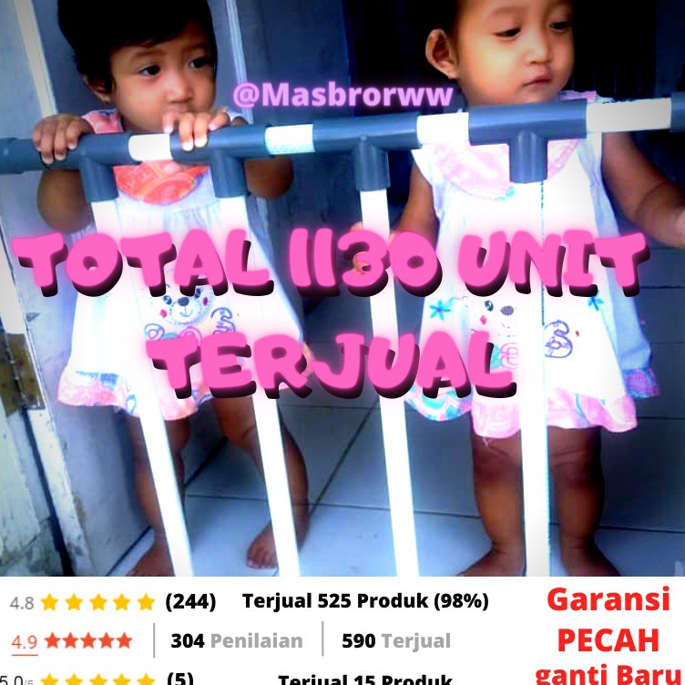Terbatas Pagar Bayi Pembatas Pengaman Anak Bayi Bermain Murah Baby Fence Safety Gate Pipa Paralon An