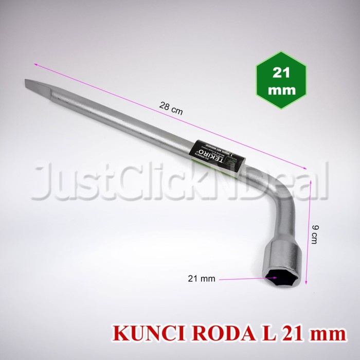 Terlaris Tekiro Kunci Roda L 19 21 Mm Congkelan Ban Motor Mobil