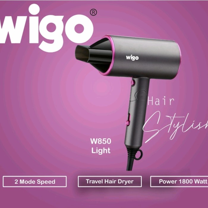 [Ori] Wigo Hair Dryer Wigo W-850 Light /Alat Pengering Rambut Wigo Terbaru
