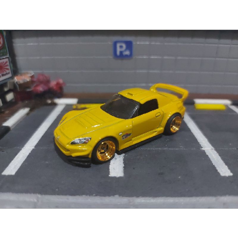 Hotwheels Honda S2000 Kuning Swab Ban Karet Loose