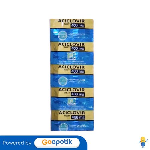ACICLOVIR HEXPHARM 400 MG STRIP 10 TABLET