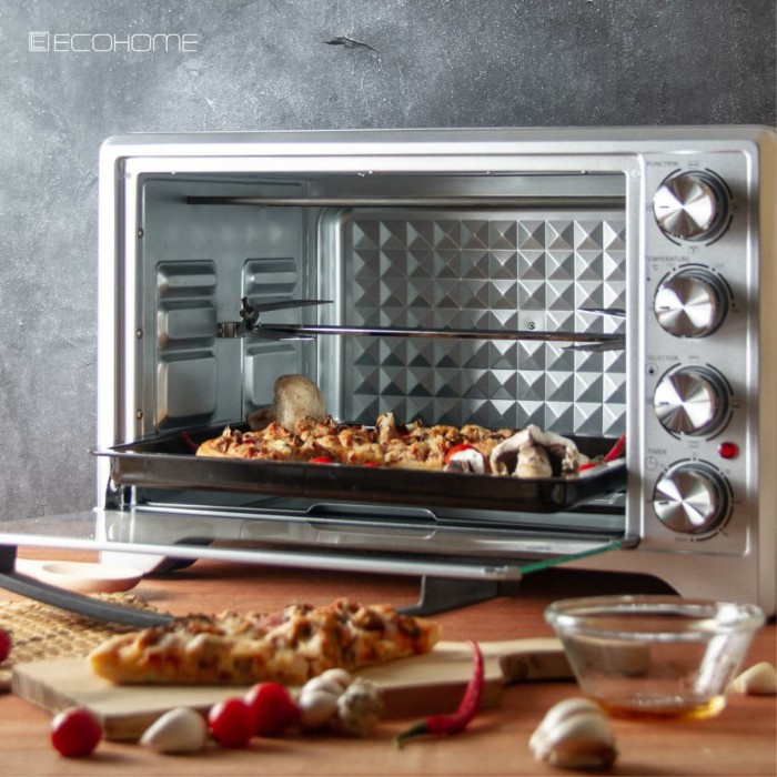 Ecohome Electric Oven Low Watt Platinum Eop-888 Oven Listrik
