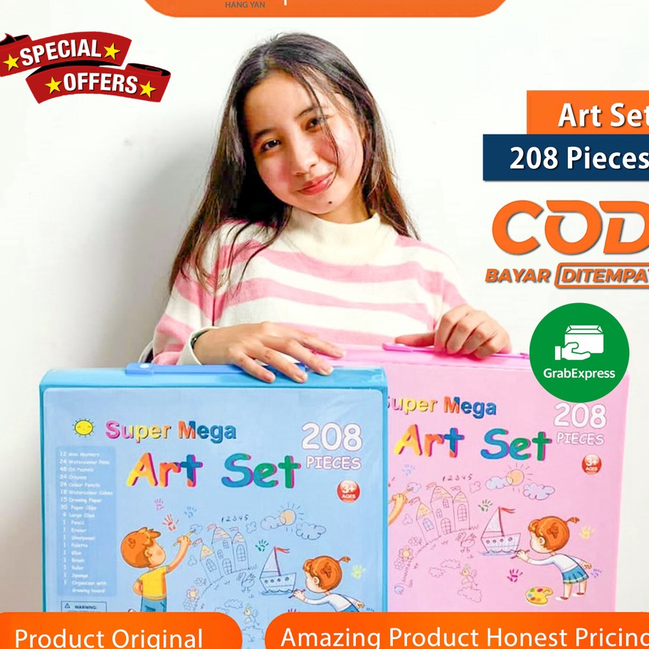 

Harga Promo Pensil Warna Krayon Cat Air 208Pcs Set Alat Menggambar Melukis Mewarnai Terkini