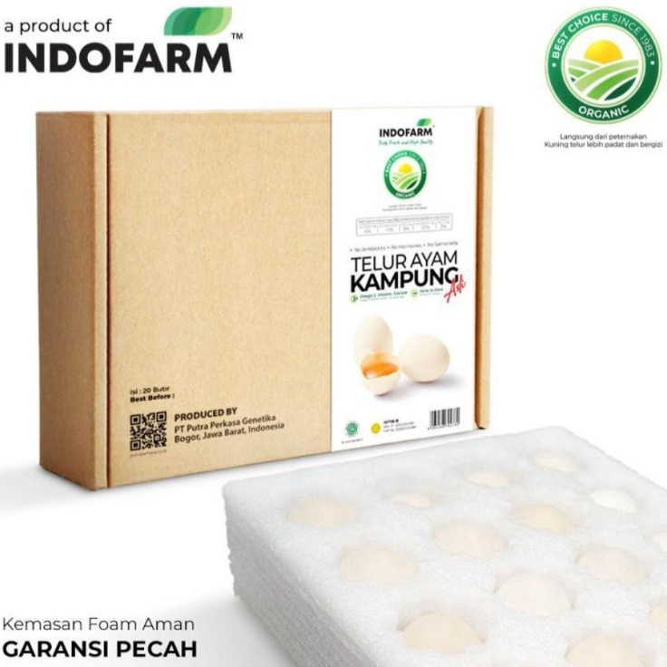 

➹→❆❂ Telur Ayam Kampung Omega Indofarm 20 pcs Original Super Promo