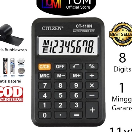 

ZSSJ5029 [PROMO MURAH!!!] Kalkulator CT-100N 8 Digit - Calculator Saku Kecil Mini