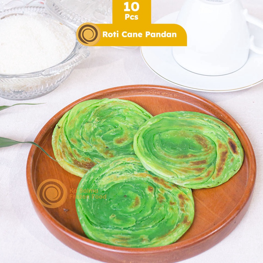 

Best Product [ISI 10] Roti Cane Pandan isi 10 Pcs / Roti Canai / Roti Maryam / Roti Konde Pandan isi 10 Pcs Produk