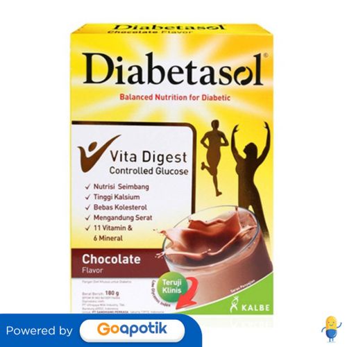 

DIABETASOL 180 GRAM RASA COKLAT BOX