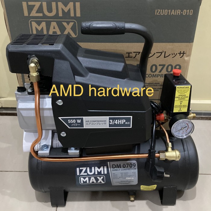 Terlaris Air Compressor Direct Kompresor Angin Listrik 3/4Hp Dd0709 Izumi Japan
