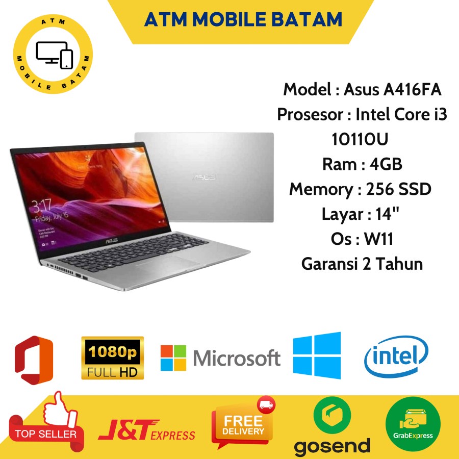 laptop asus a416fa i3