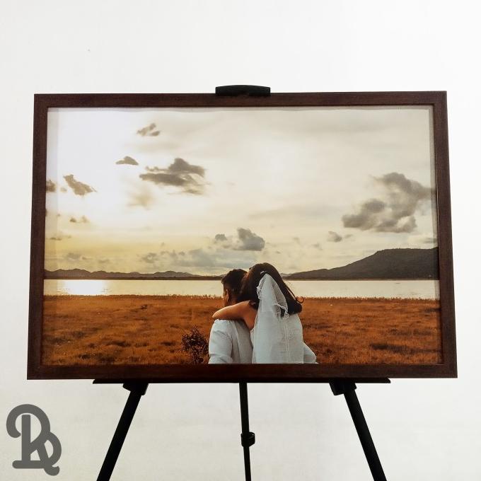 PAKET cetak foto laminasi + bingkai frame foto blok 16R+ (40x60)