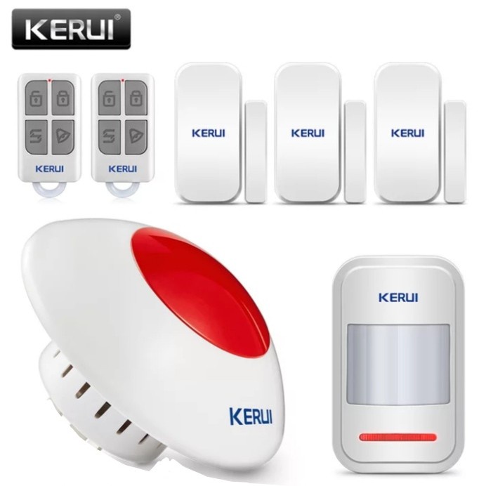 Terlaris Alarm Rumah Strobe Sirine Wireless Kerui Strobe Alarm System