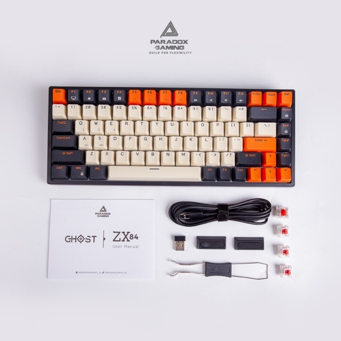 Paradox Gaming Keyboard 75% RGB GHOST ZX84 Wireless