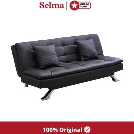 Selma Greesa Sofa Bed Kulit - Hitam