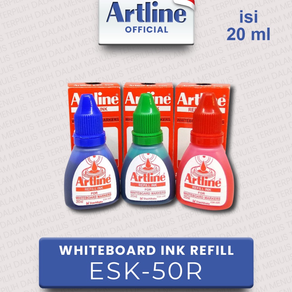 

61 ARTLINE Tinta Isi Ulang Refill Ink For Whiteboard Marker Botol Plastik 20 ml ESK-50R 89