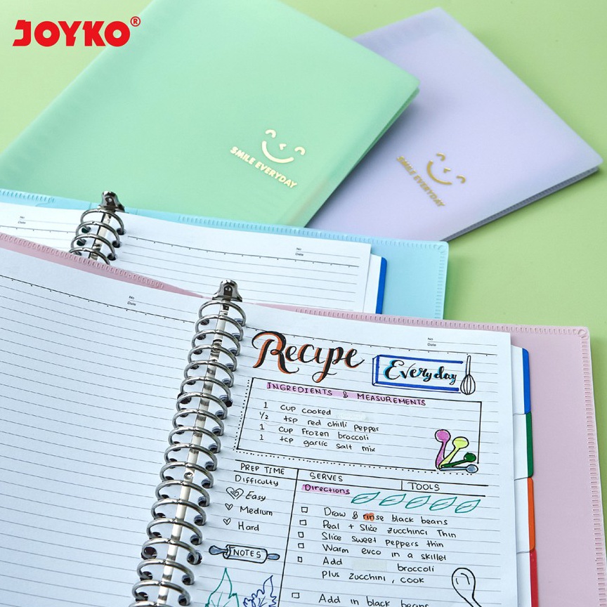 

11.11 HARGA GROSIR Binder Note A5 Pastel Joyko - MHPTSM-517