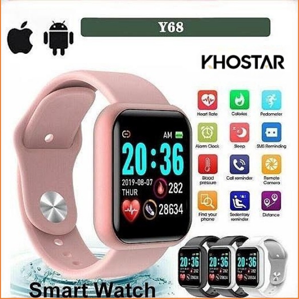 Buruan beli 【KHOSTAR】SmartWatch Jam Tangan Pria Wanita Digital Smartwatch Bluetooth smartwatch wanit