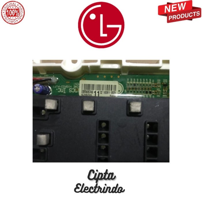 PCB MODUL DISPLAY MESIN CUCI LG FRONT LOADING EBR80574911 F1007NPPW