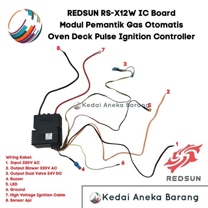 Modul Pemantik Gas Oven Pulse Ignition Transformer Controller Otomatis