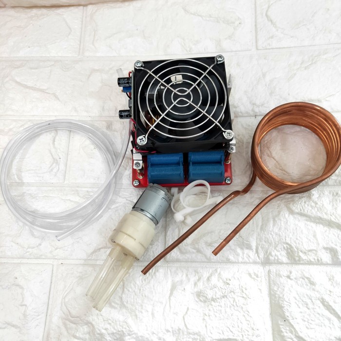 paket lengkap modul pemanas induksi ZVS 1000W induction heater 1000W