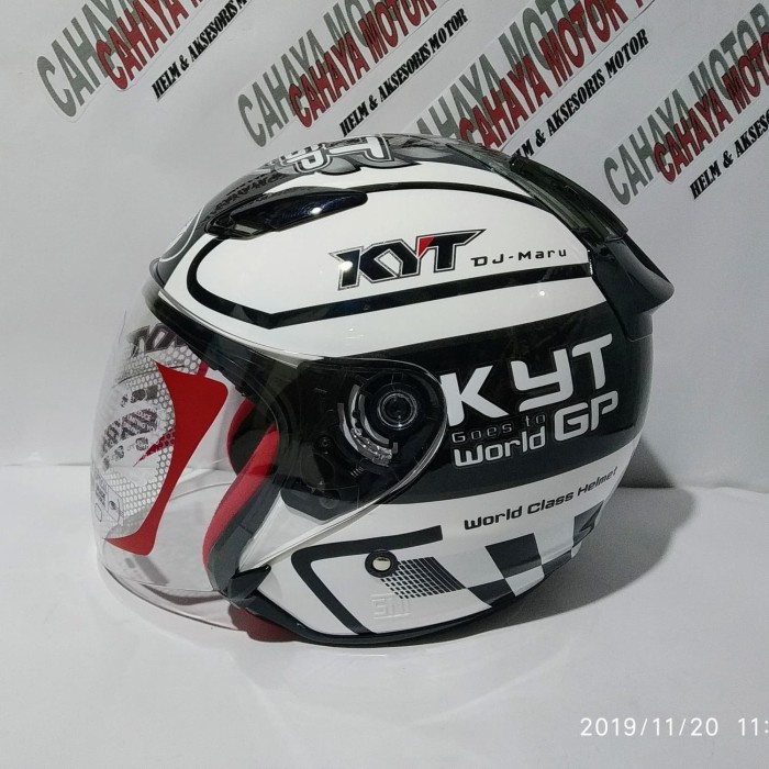 helm kyt dj maru motif seri 11 world gp