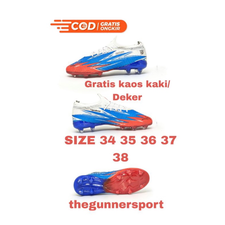 CHEKOUT Sepatu Bola Anak/Junior Specs Size 34,35,36,37,38(BISA COD)