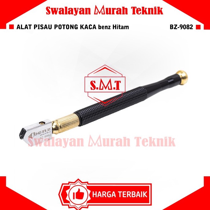 

5.5 Flash Sale Alat Pisau Potong Kaca Benz Werkz BZ-9082/BZ-9083 Oil Glass Cutter Hitam/Gold