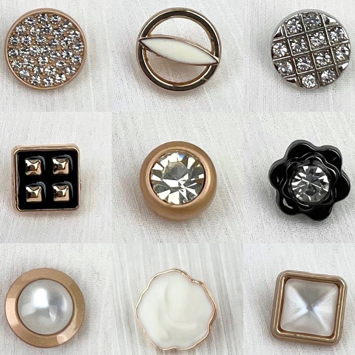 Ready Stok Kancing Kecil 10-15mm Cantik Mewah Unik | Kemeja | Kancing baju bayi Import Mix