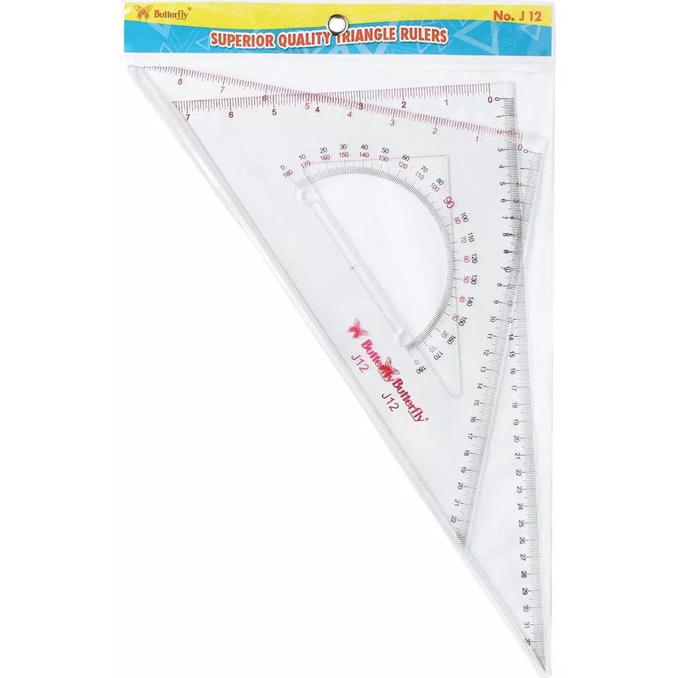 

BRANDS FESTIVAL Butterfly Penggaris Classic Segitiga No. 12 / J-12