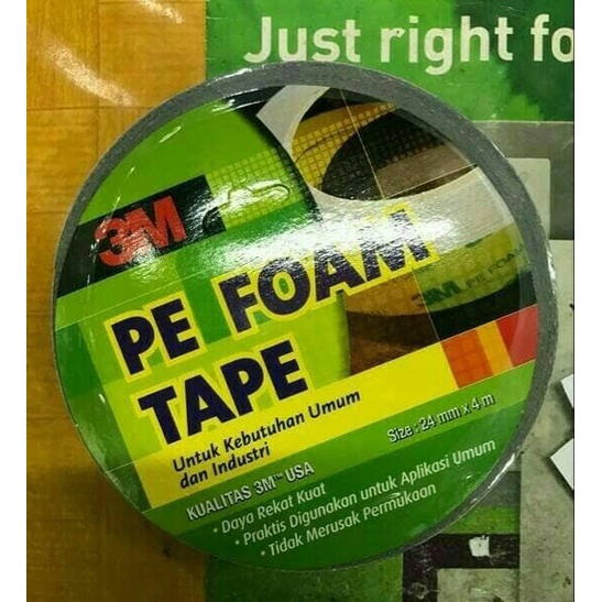 

double tipe 3 m pe foam tape original 24mmx4m