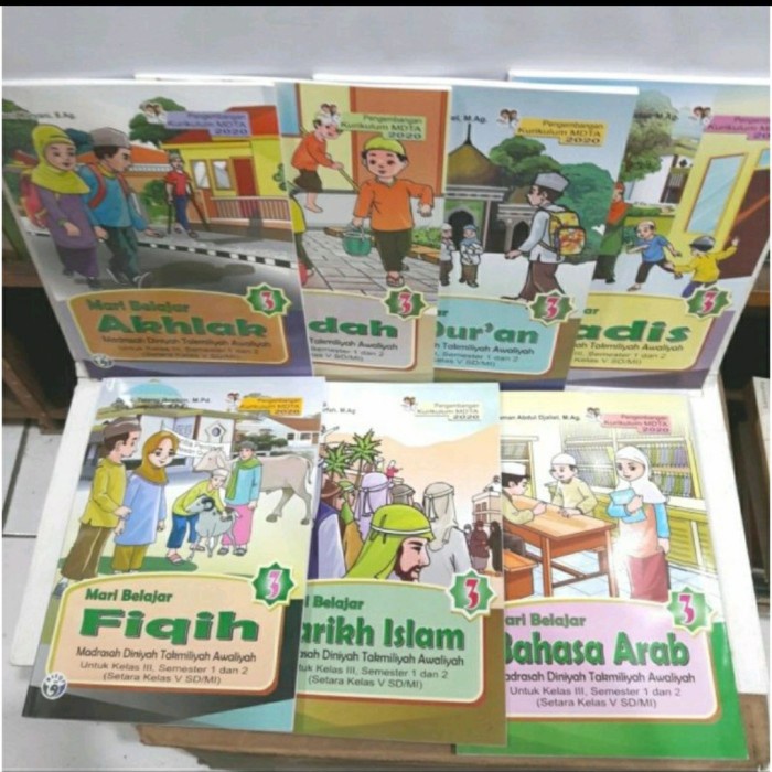 DISKON SPESIAL PAKET BUKU MDTA KELAS 3 KURIKULUM 2020 TERMURAH