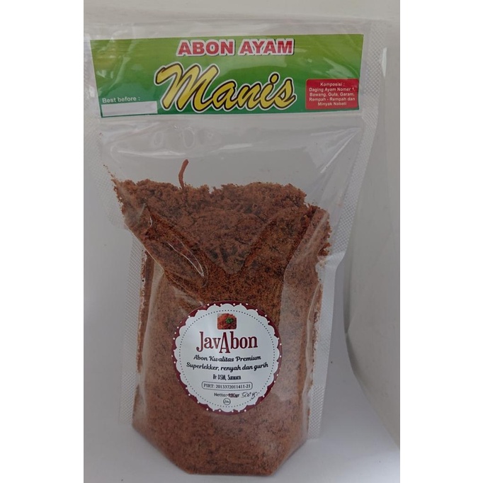 

JavAbon ABON AYAM MANIS/ORIGINAL (CHICKEN FLOSS) 500