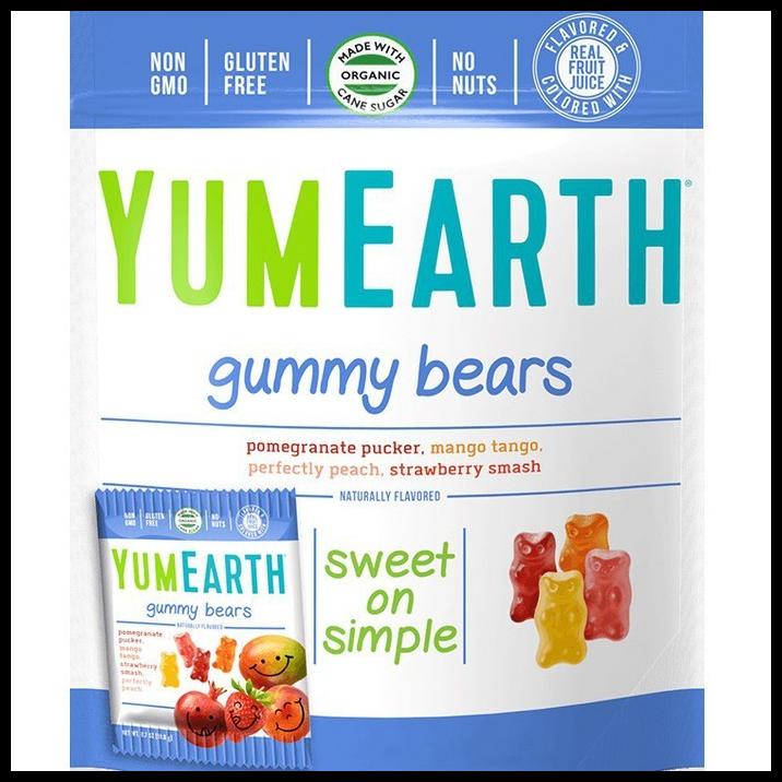 

Yumearth Organics Gummy Bears (1 Pcs) / Permen Organik - Yum Earth