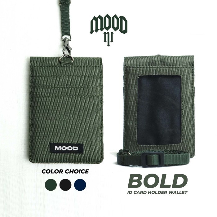 

PROMO Id Card Holder Name Tag Wallet Lanyard Bold by Mood Adventure