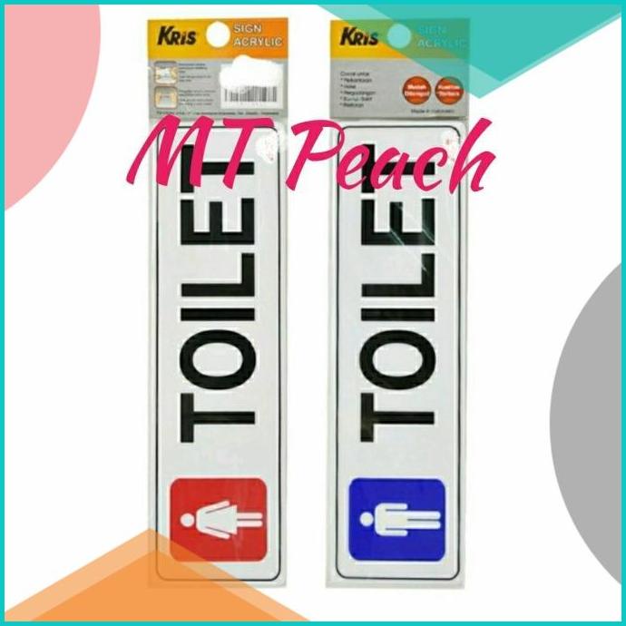 

KRIS SIGN ACRYLIC LABEL STIKER TOILET PRIA DAN WANITA ANODIZED STICKER 20JVLZ3 sparepart