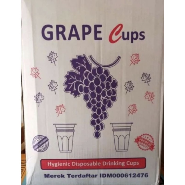 Anggur Cup / Gelas Plastik Kemasan Dus