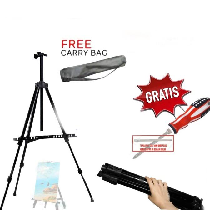 

Terbaru!! Stand Holder Papan Lukis Easel Besi Tripod Kanvas Lukisan Standing Baru|Kode 1230