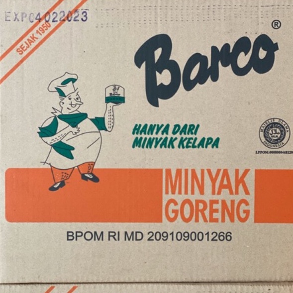 

Super Promo Minyak Goreng Barco 4x5 Liter Dus