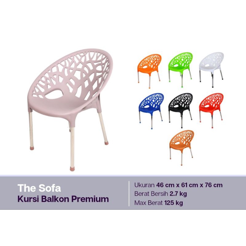 Kursi Plastik / Kursi Balkon Premium (The Sofa) KR 5