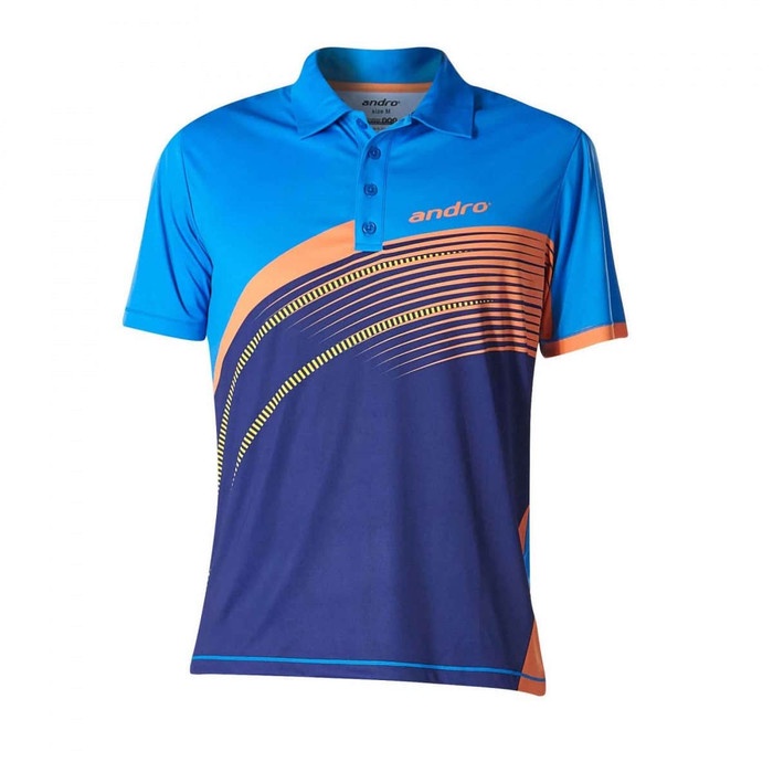 KAOS TENIS MEJA PINGPONG ANDRO BARRY BLUE ORANGE