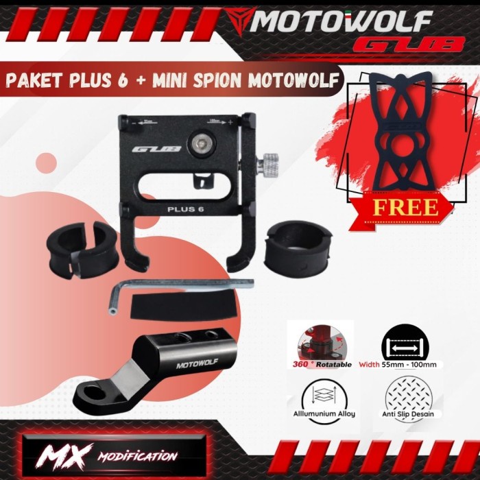 GUB PLUS 6 HOLDER HANDPHONE ALLUMUNIUM ALLOY ORIGINAL